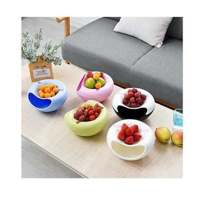 New Hot Selling Plastic Double Layer Creative Fruit Plate Storage Box