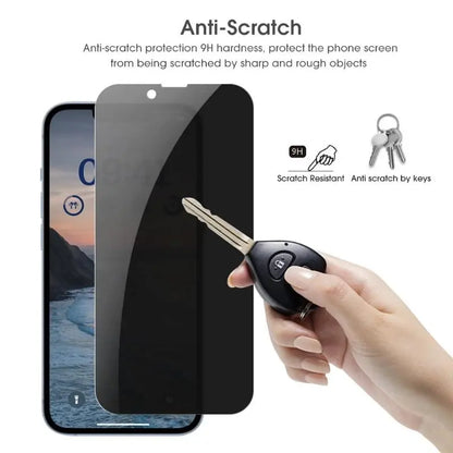 2Pcs Glass Tempered Phone Screen Protector, HD Anti-Fingerprint Mobile Phone Film, Anti-Scratch Screen Privacy Film for Iphone