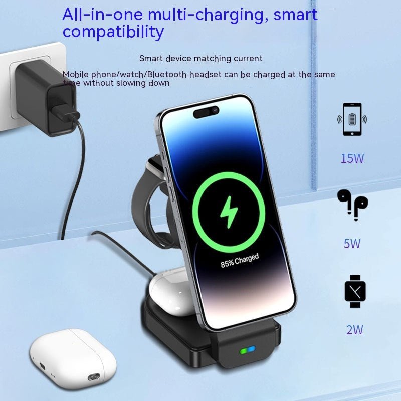 Foldable Three-in-one Magnetic Wireless Charger