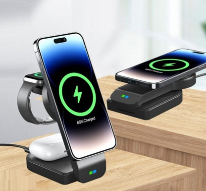 Foldable Three-in-one Magnetic Wireless Charger