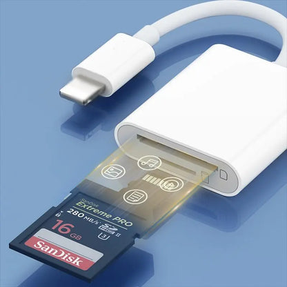 1 Piece Portable SD/TF Card Reader for Iphone