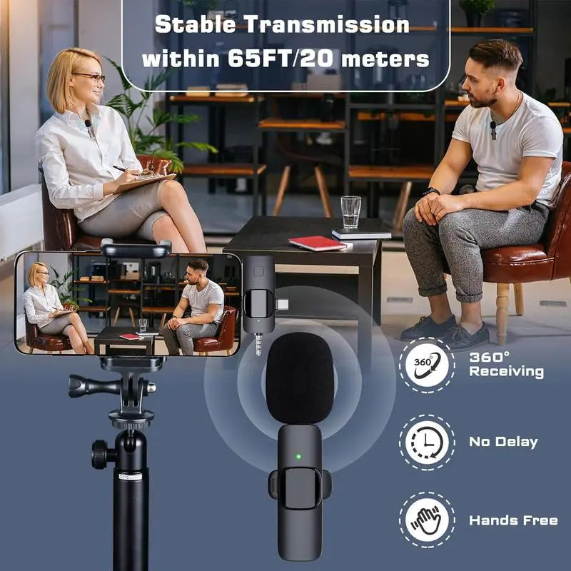 professional wireless lavalier microphone