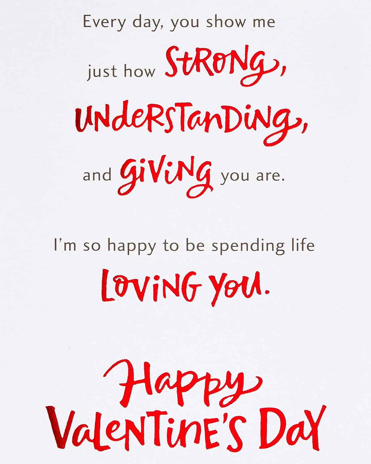 Valentine's Day Card for Him - "Spending Life Loving You