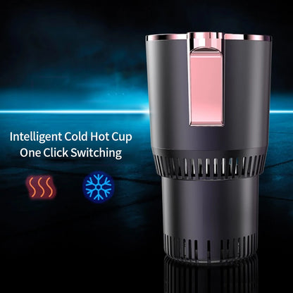 Smart Car 2-in-1 Beverage Holder with Fast Refrigeration and Heating, Mini Touch Screen Drink Mug