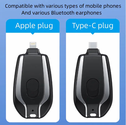 Portable Mini Keychain Emergency Power Bank, Compact and Portable Mobile Wireless Power Supply