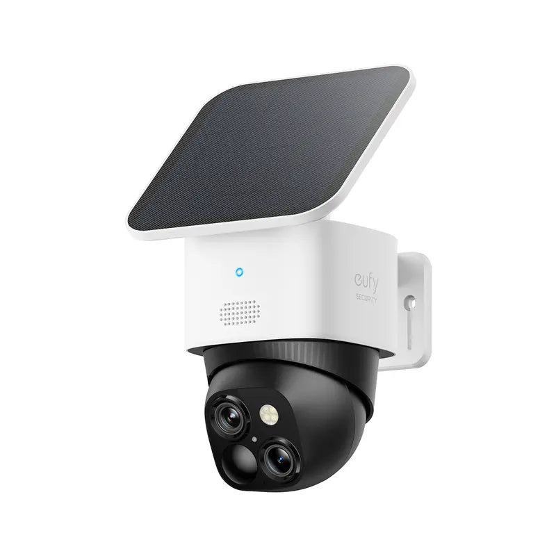 Eufy Security Solocam S340, Solar Security Camera, Wireless Outdoor Camera, 360° Pan & Tilt Surveillance, No Blind Spots, 2.4 Ghz Wi-Fi, No Monthly Fee, Homebase S380 Compatible